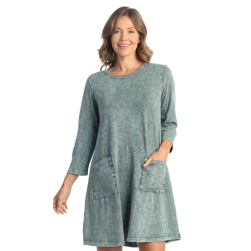Jess & Jane Mineral Washed Dress With Pockets - M102 – Shop My Fair Lady