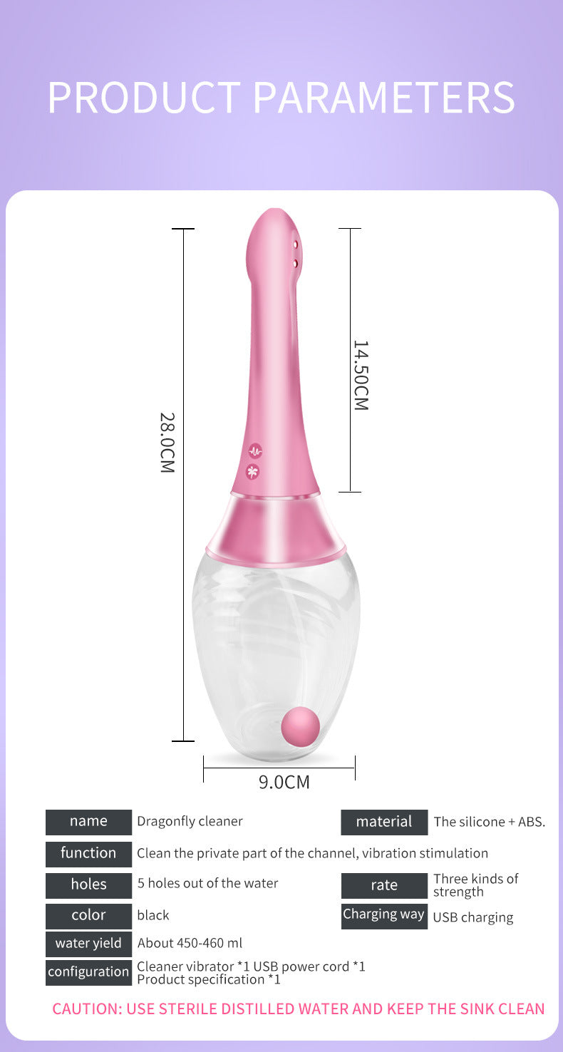 Electric Portable Anal Cleaner with 3 Speeds & 7 Vibration Modes