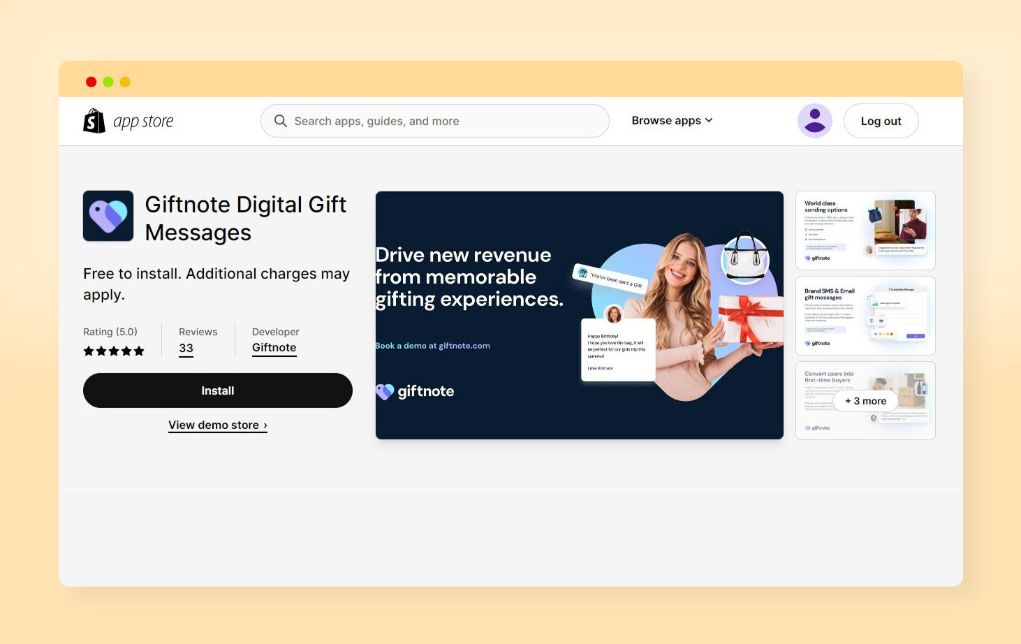 Giftnote Digital Gift Messages - Shopify Checkout Customization App - Top 10 Best Shopify Apps for Shopify Checkout Customization in 2023
