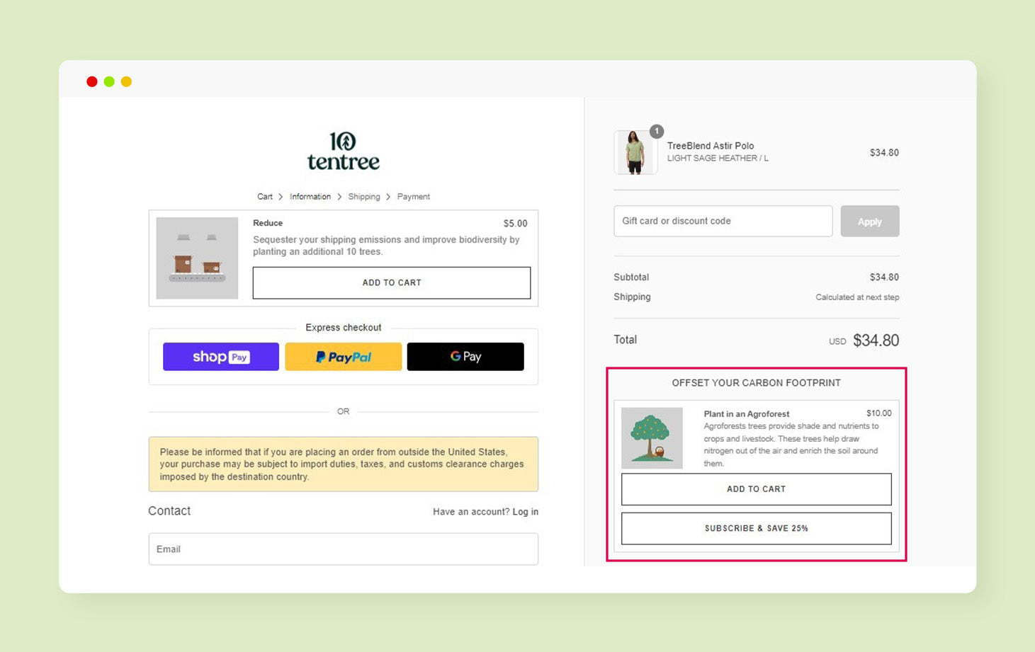 subscription nudge - shopify checkout customization
