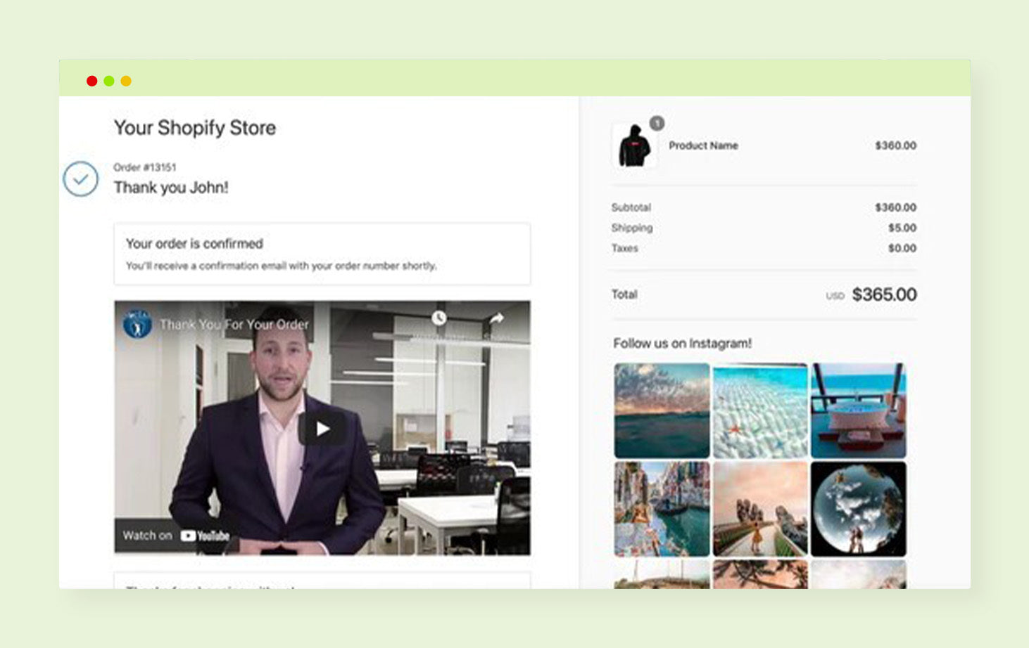 How To Create A Shopify Post Purchase To Boost Average Order Value personalized shopify thank you page