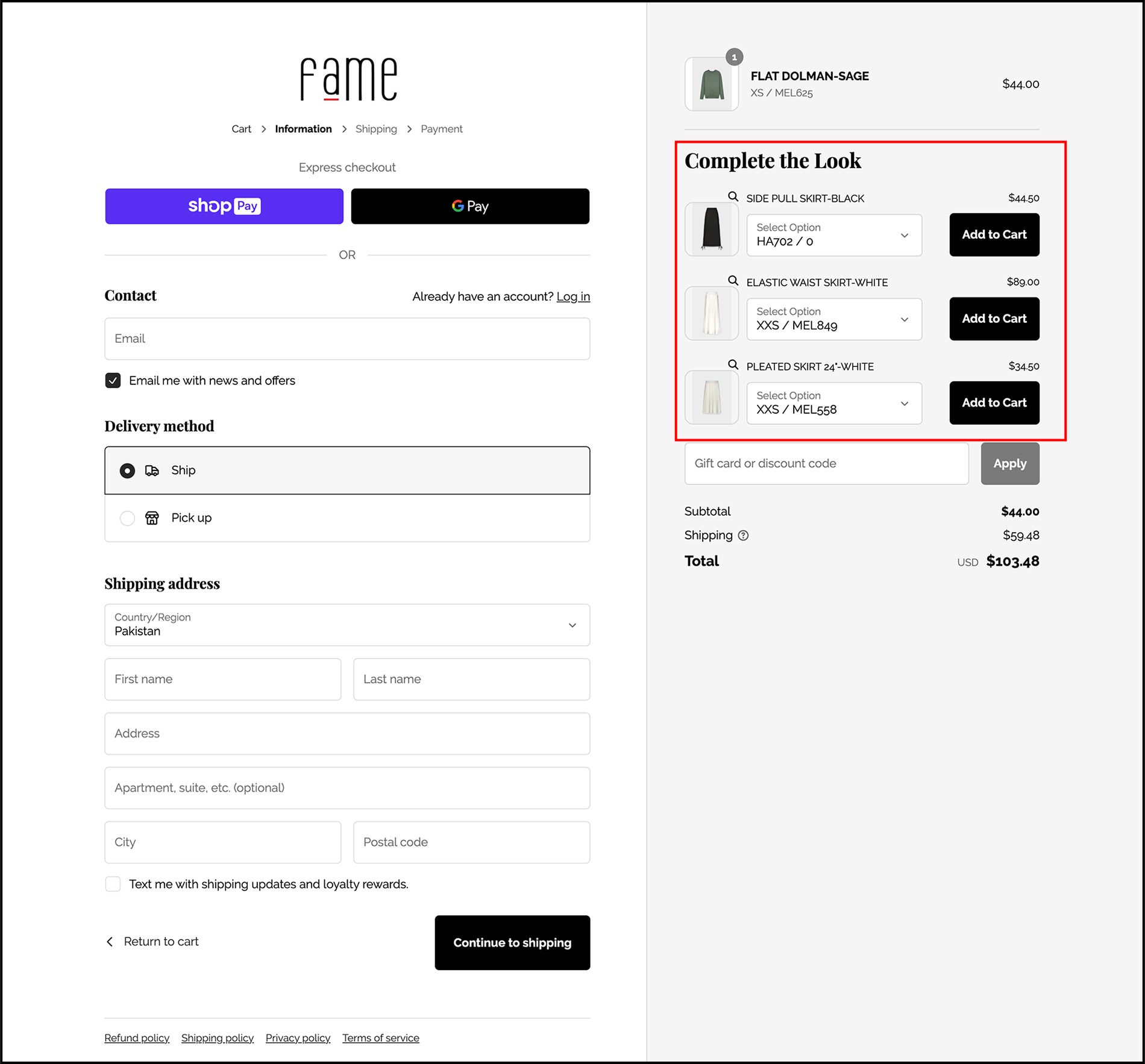 How to customize you shopify Checkout page