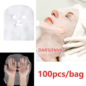 100pcs Facial Gauze Masks DIY Face Slimming Remove Eye Pouch Facial Skin Care Mask beauty tools Face Gauze Mask Breathable - LEAMAKEUP