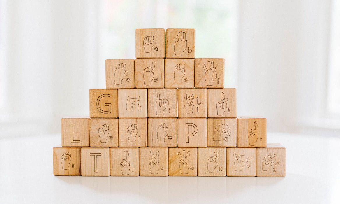 sign language alphabet blocks