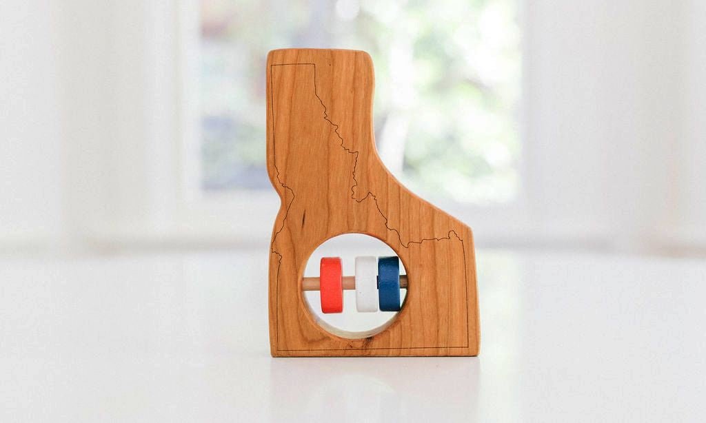 Utah State Wooden Baby Rattle™ by Bannor Toys