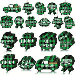 St Patrick's Day Wood Decorations or Tiered Tray Decor Set 24 - Home Goods and Beyond