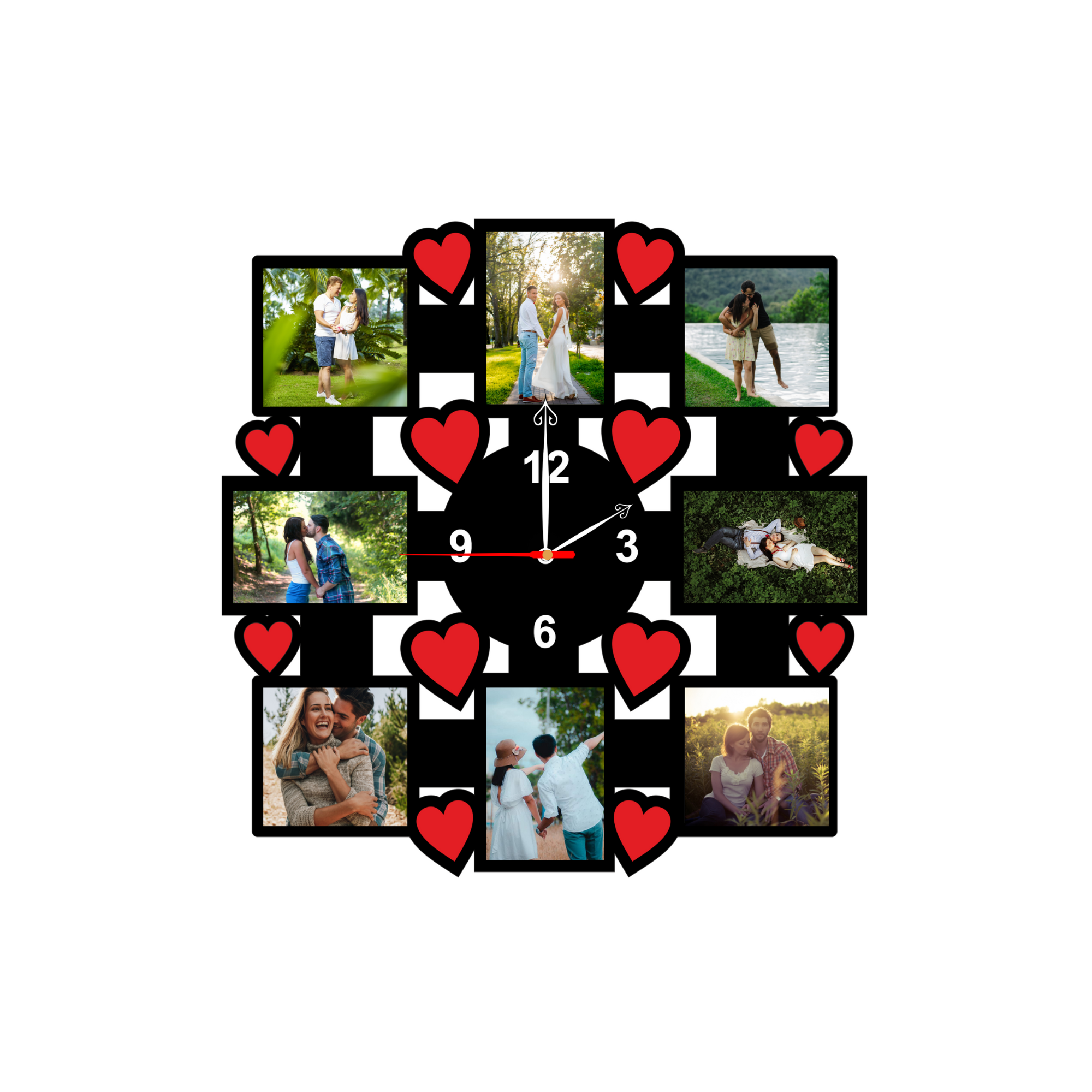 Amazon.com: AIFLM Personalized Wooden Clock with Photo Engraved Text  Picture,Custom Clocks for Walls,Customized Photo Clock,Customized Gift for  Fother's Day Valentine's Day, Mother's Day, Living Room, Bedroom : Home &  Kitchen