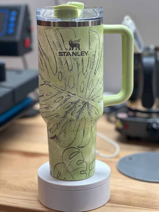 40oz Stanley tumbler - full wrap Laser engraved adventure quencher –  kikiscreationsnj