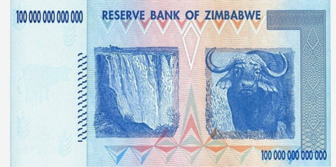 Buy 100 Trillion Dollar Zimbabwe Currency Banknote Zim Trillions