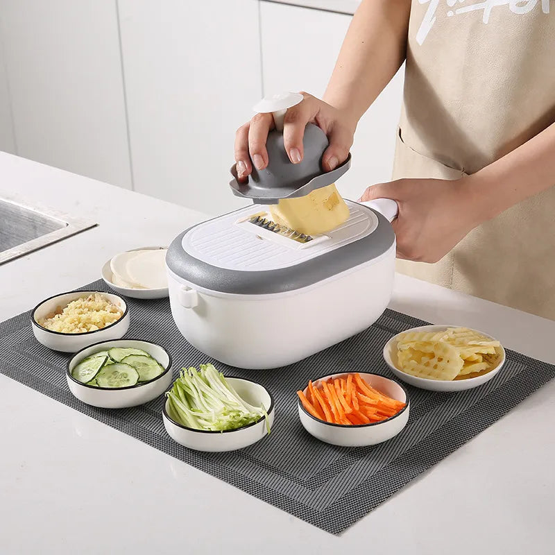 3-in-1 Multi-Functioning Vegetable Slicer and Drain Basket
