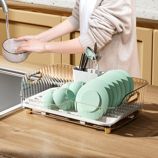 Adjustable Knob Lift 304 Stainless Steel Sink Dish Rack Single Layer o –  CargoCache