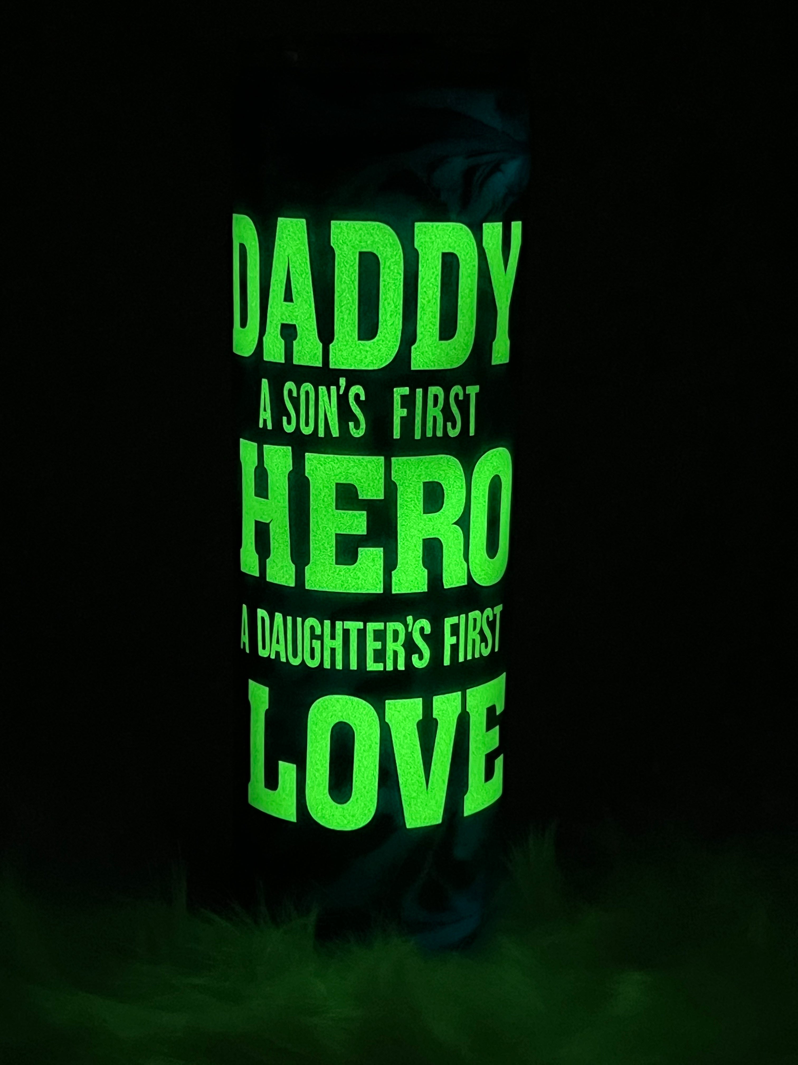 “Daddy, Hero, Love" 30oz Tumbler