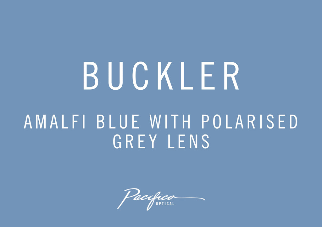 Pacifico Optical Buckler Amalfi Blue with Polarised Grey Lens