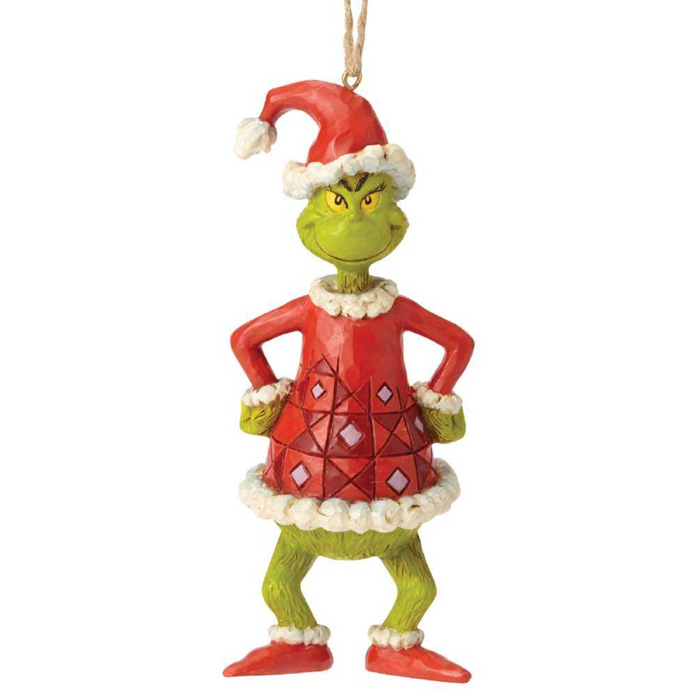 Jim Shore 6002074 Grinch Dressed as Santa (Hanging Ornament) – North ...