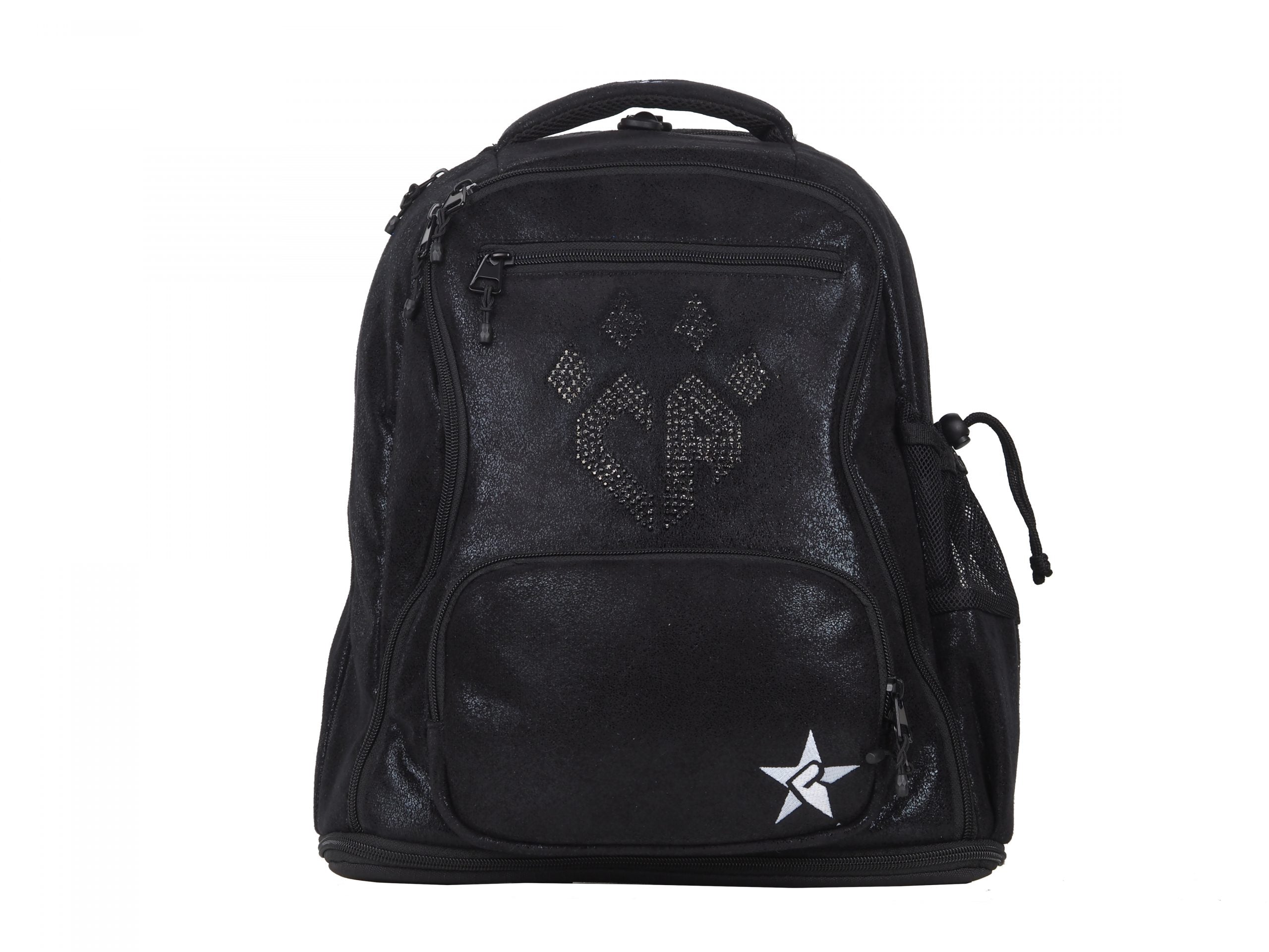 Black Faux Suede Rebel Dream Bag with CA Crystal Logo - Cheer Athletics Pro Shop product image