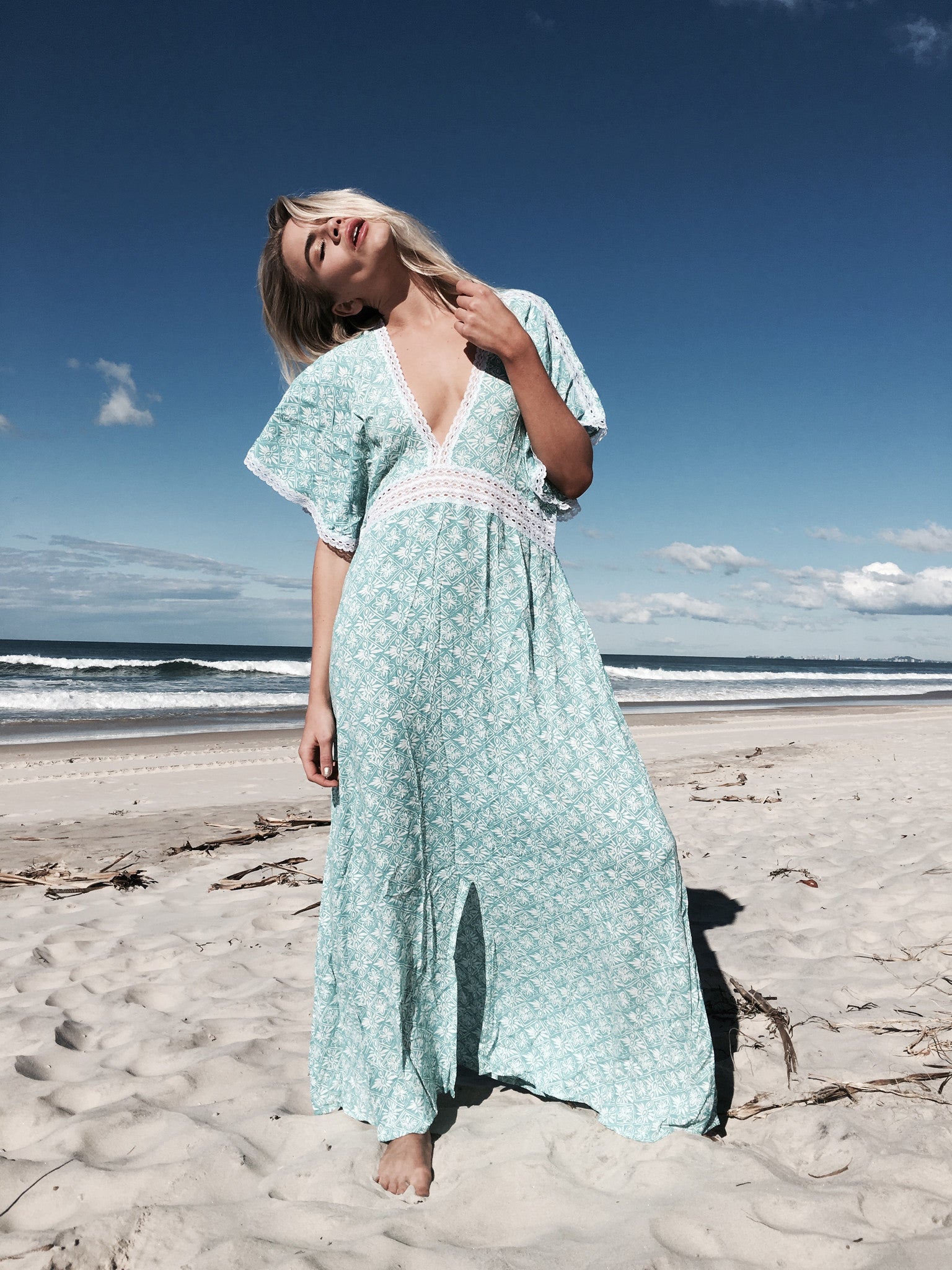 Aqua Mosaic Mermaid Maxi – Gypsy Mermaid