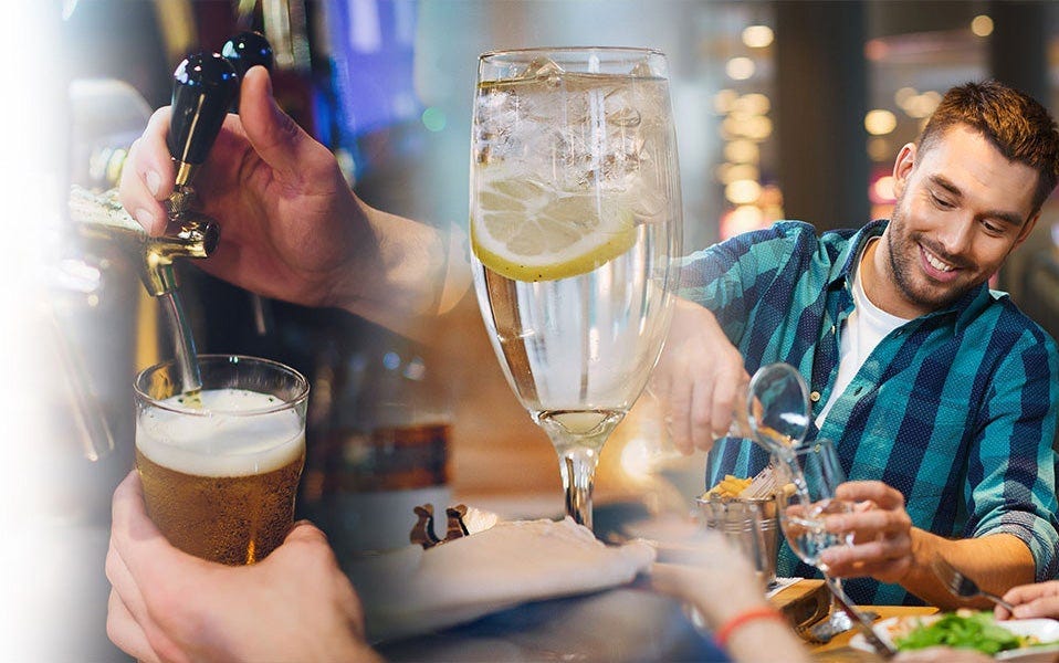 Bartender Pouring Water