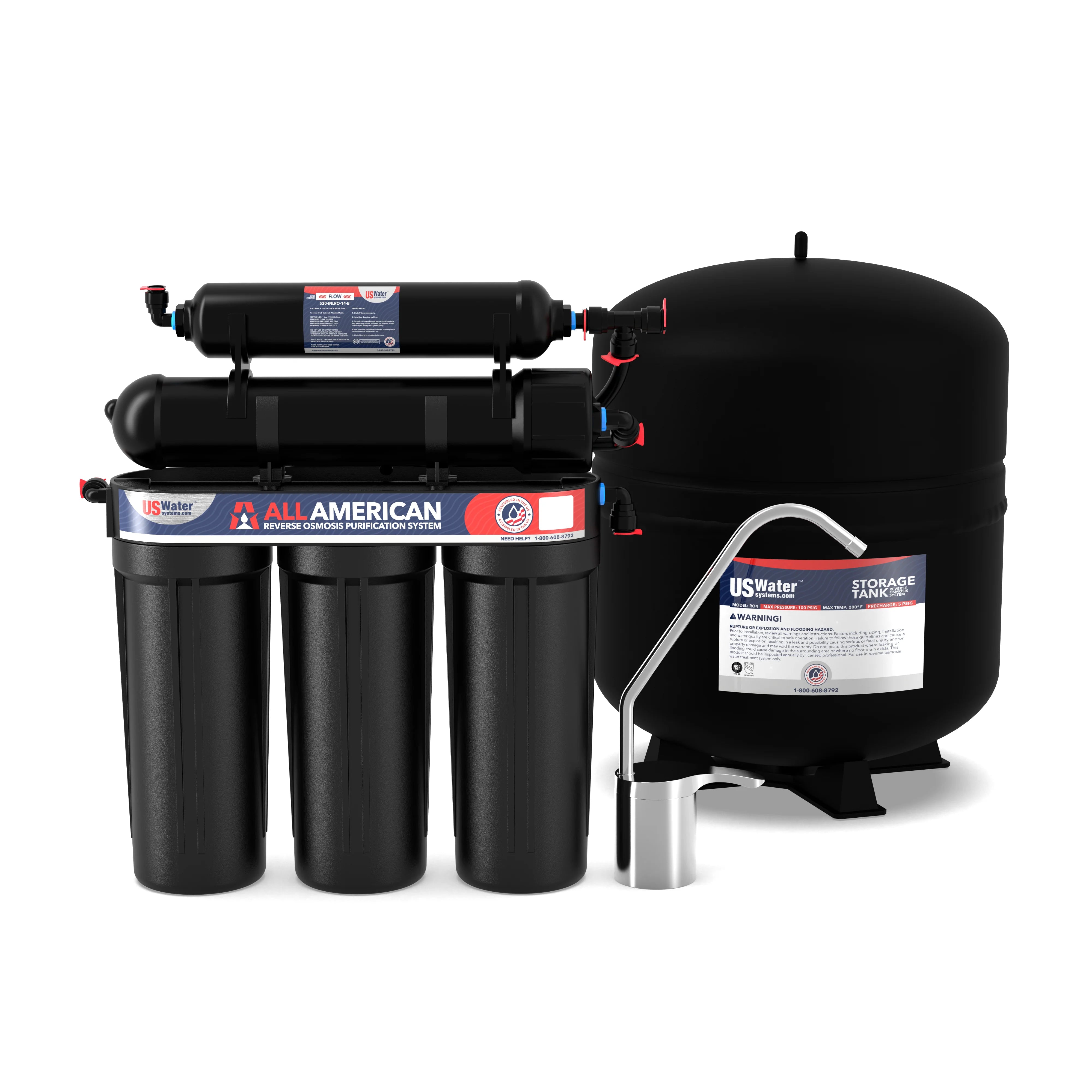 All American 5 Stage Reverse Osmosis System by US Water Systems