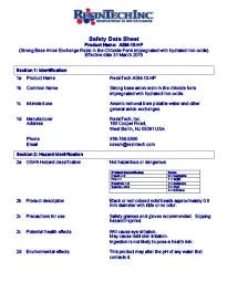 ASM-10-HP MSDS