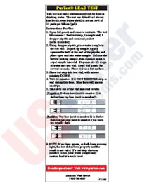 Lead Test Instructions