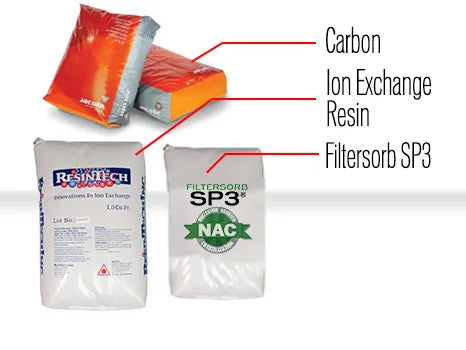 Carbon, Ion Exchange Resin, Filtersorb SP3