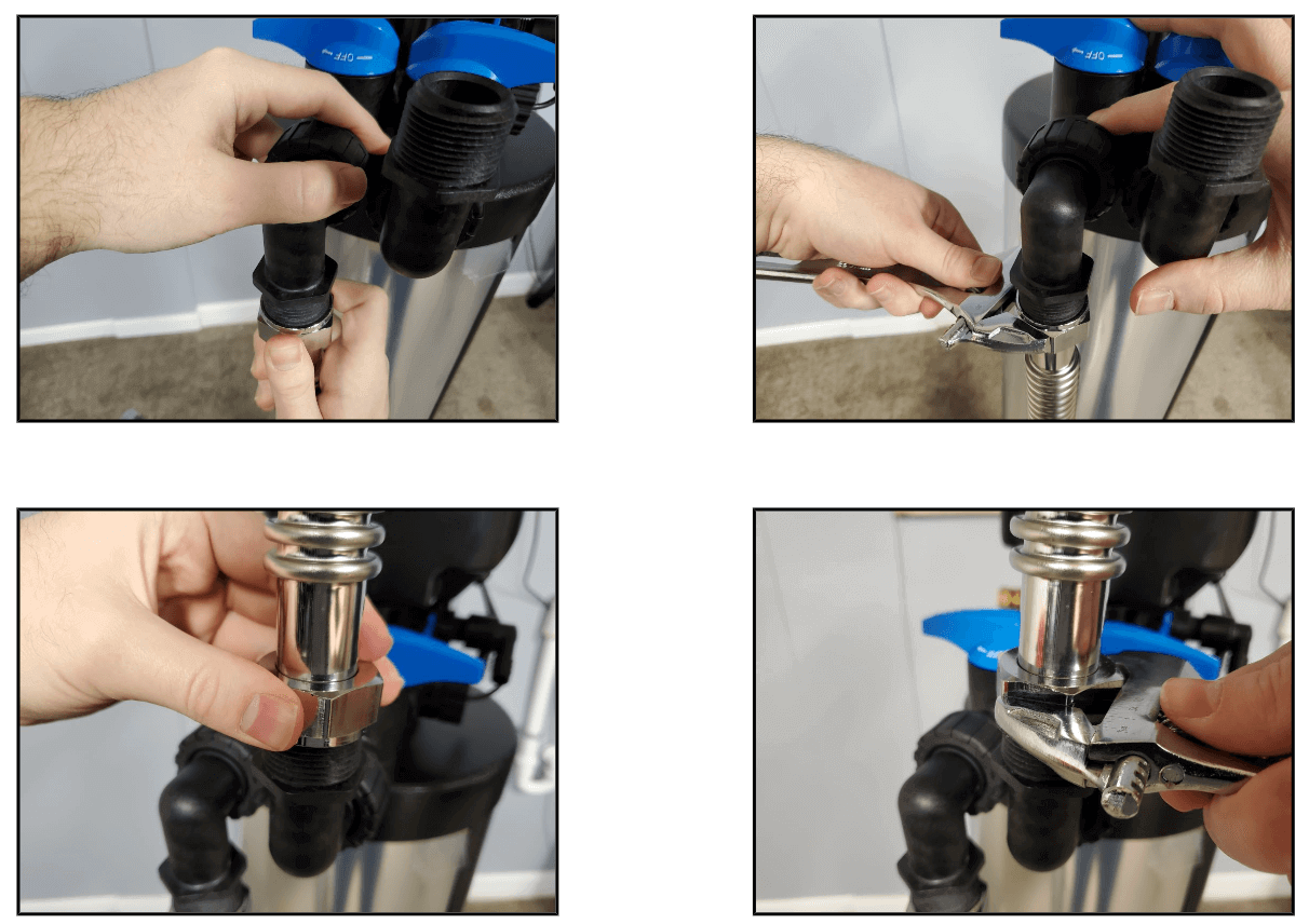 step 5 on how to install a water softener