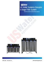 US Water Disruptor 4 Stage Filter System Manual