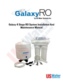 US Water Galaxy 4-Stage RO Manual