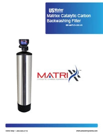 Matrixx Catalytic Carbon Backwashing Filter Manual