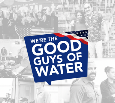 We're the Good Guys of Water Logo