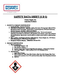 Calcite MSDS