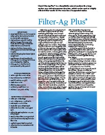 Filter-Ag Plus Information Sheet