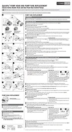 Quick Pro PUMP HEAD AND PUMP TUBE REPLACEMENT