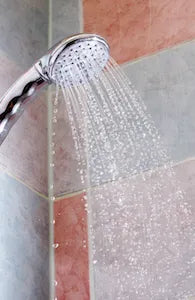 Chlorine in shower water can be inhaled as the hot water turns to steam
