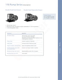 Stenner Series 170 Brochure