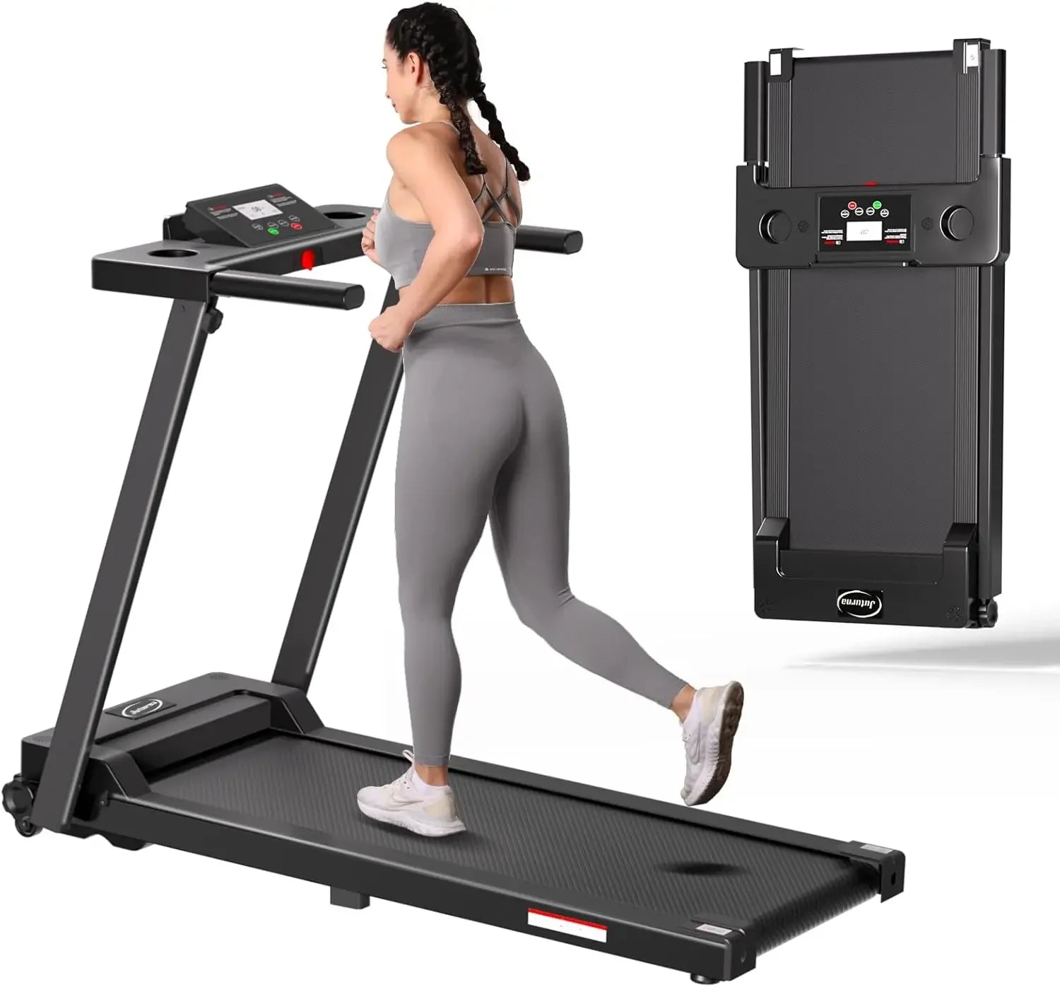 Portable Folding Treadmill, 3.0 HP Walking Running