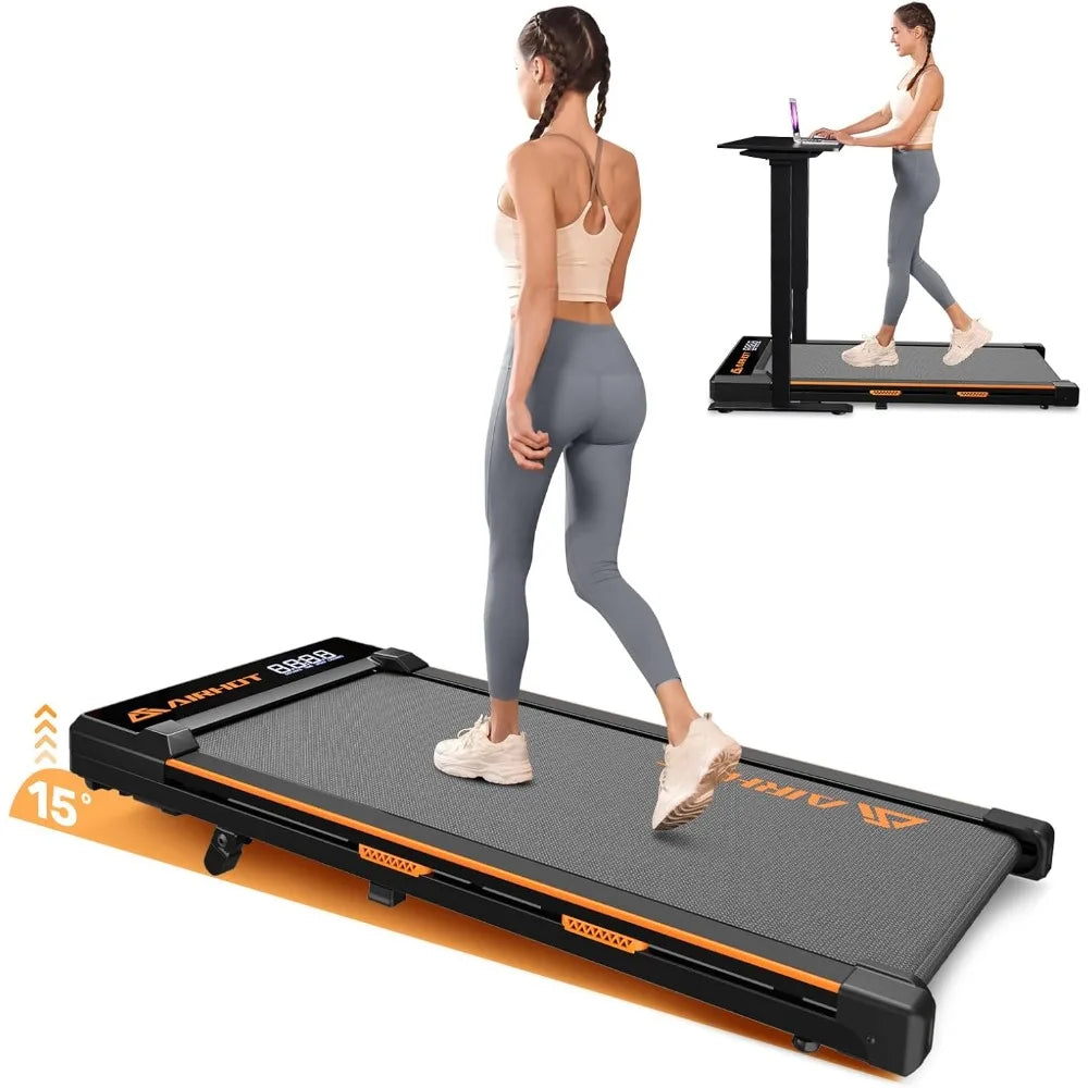 5° Incline Walking Pad – Under Desk Treadmill with Remote Control