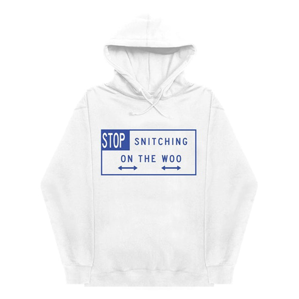 Vlone X Pop Smoke Stop Snitching Red White Hoodie – WyCo Vintage