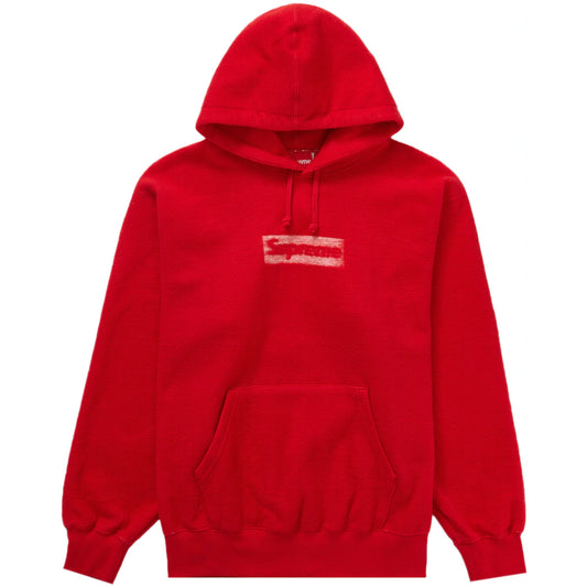 Supreme Bling Box Logo Hooded Sweatshirt Red