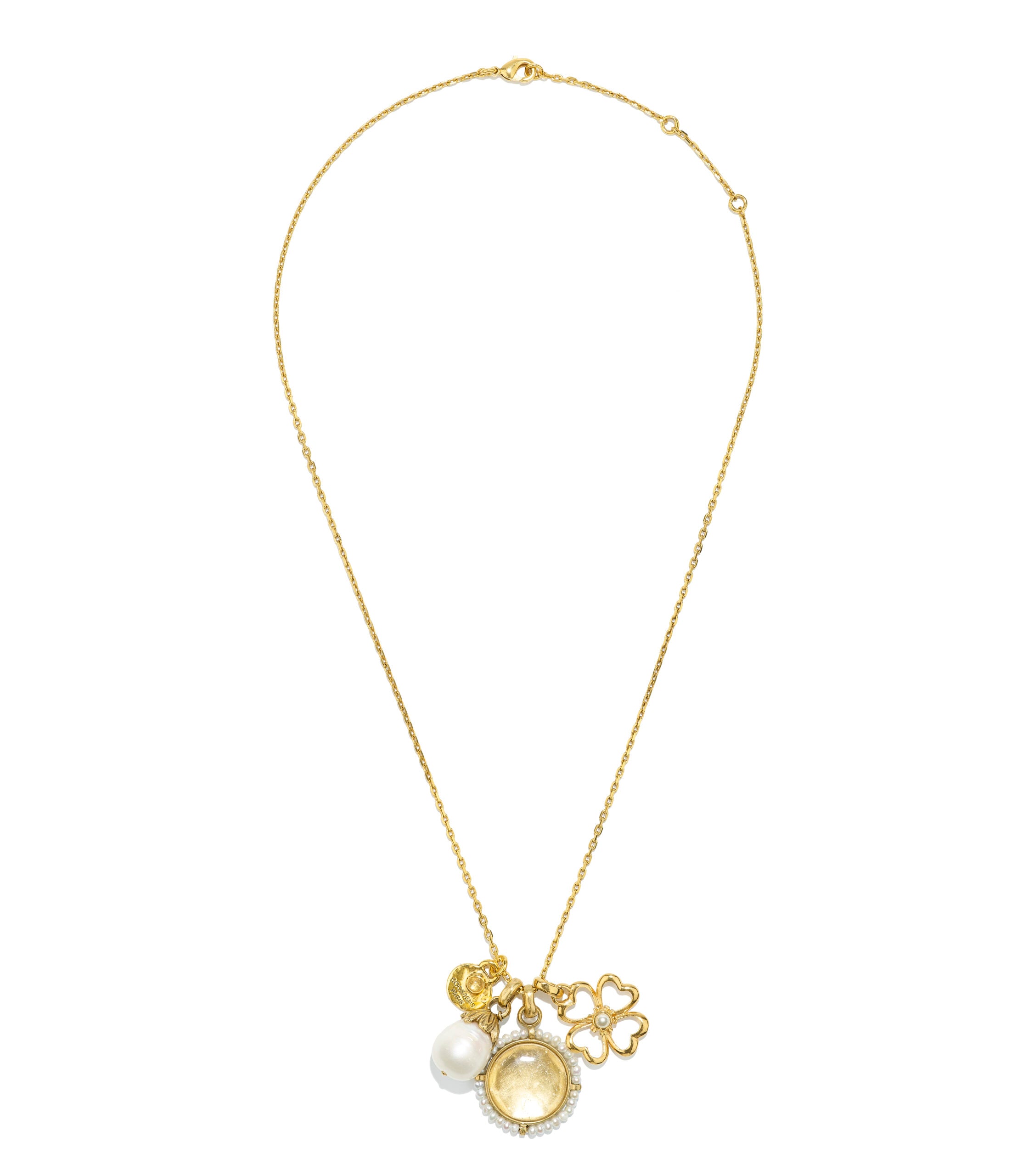 Goossens Talisman four-leaf Clover Necklace - Farfetch