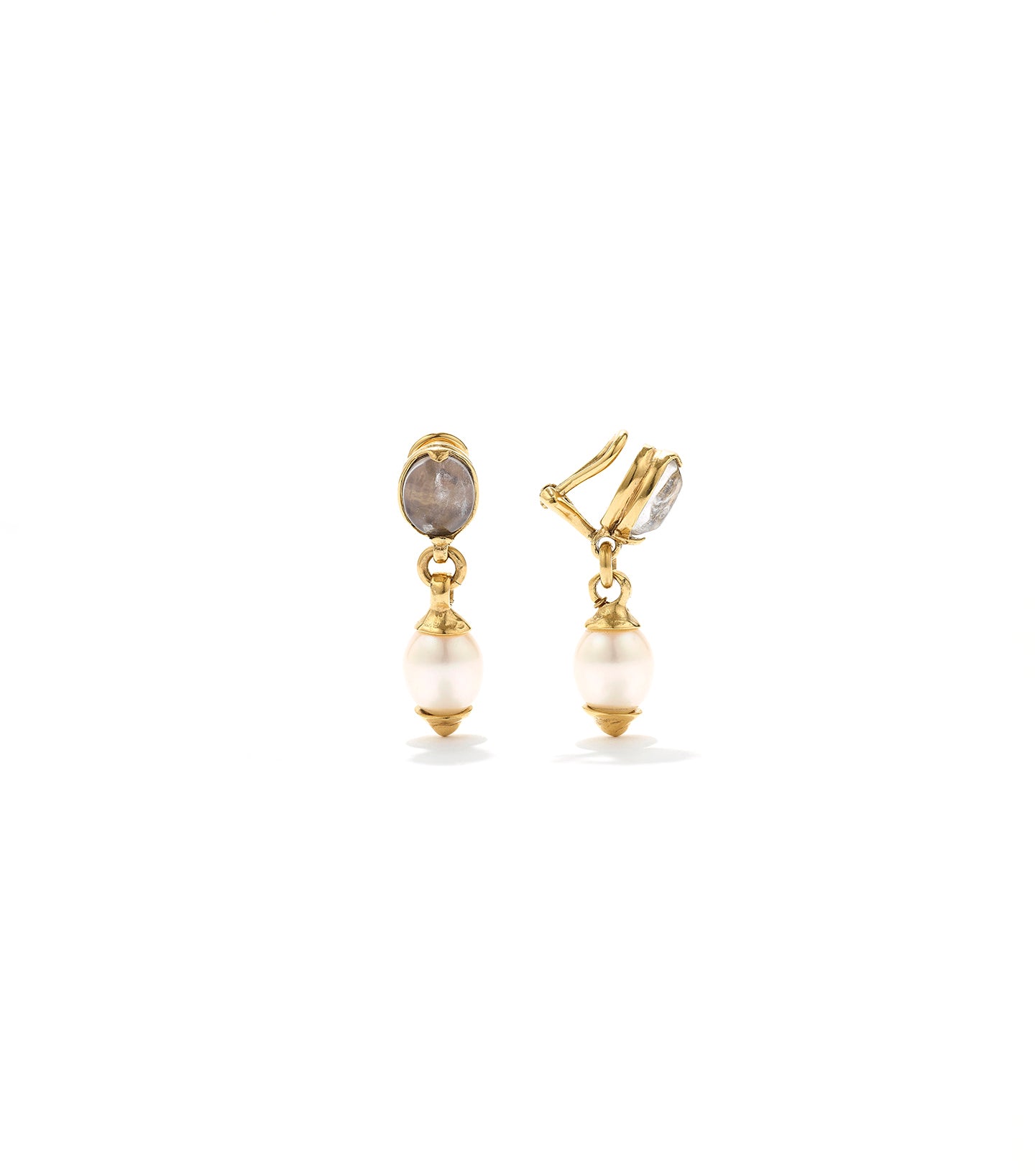 Goossens GRAINE DE GEMMES earrings White pearl V1