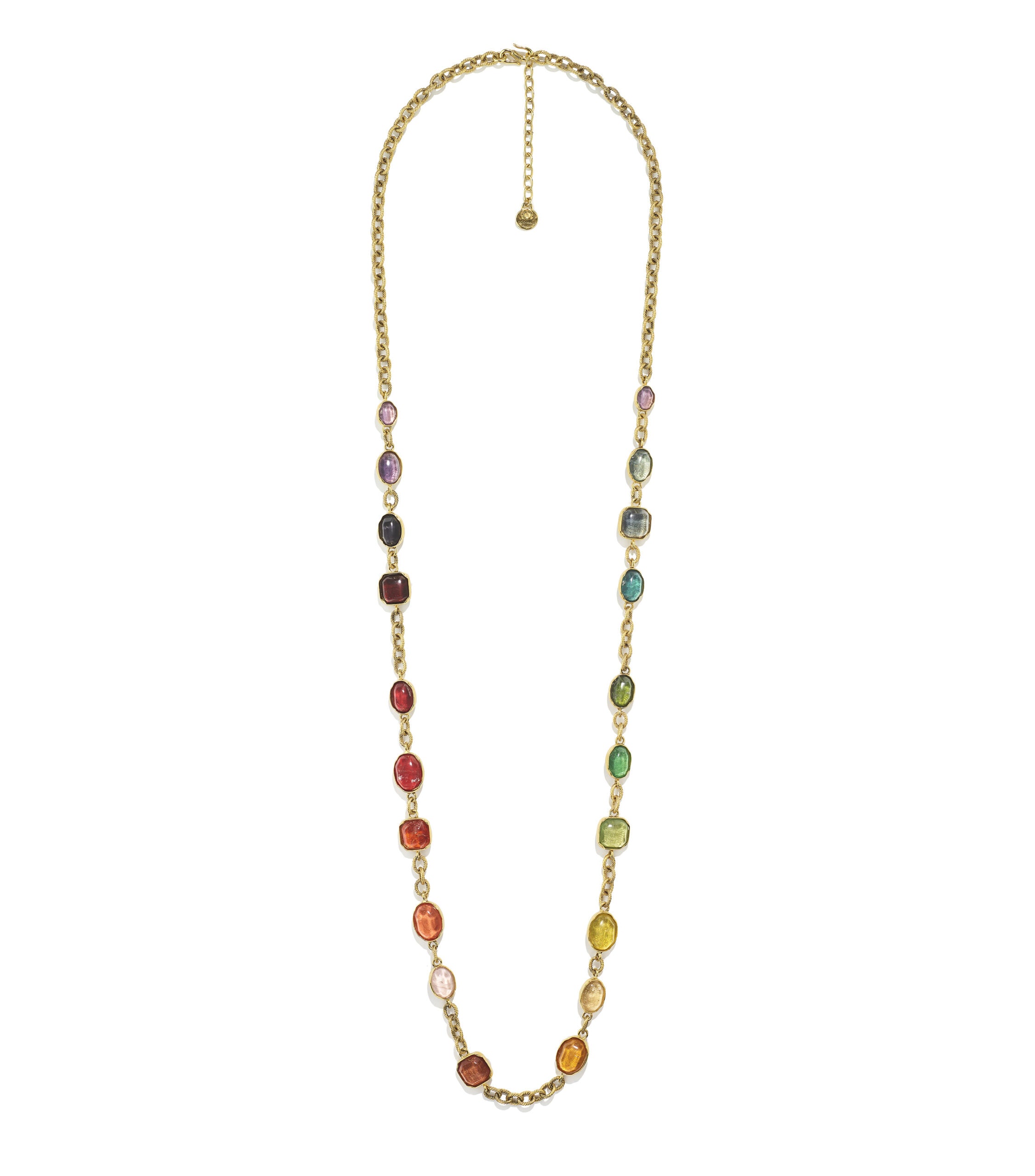 Cabochons necklace rainbow