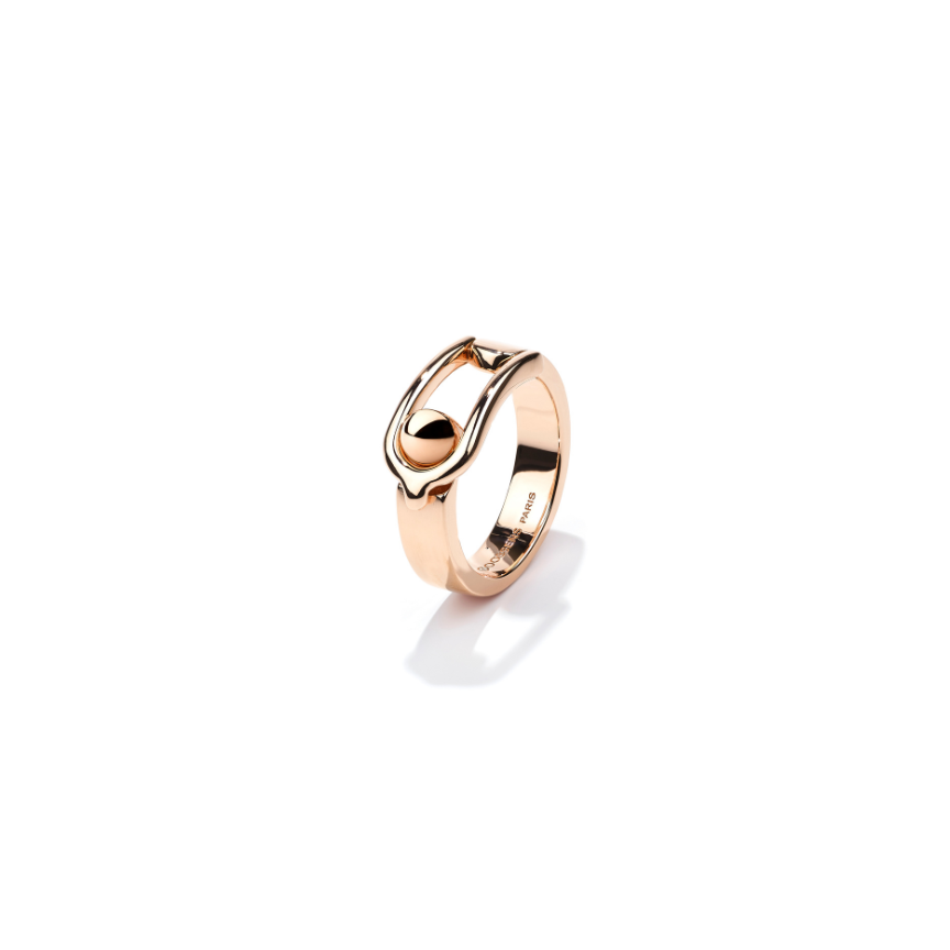 Boucle ring Pink gold