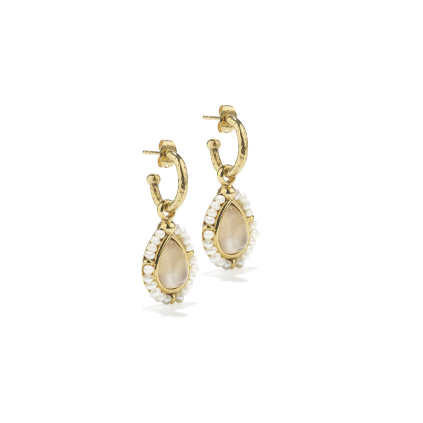 Goossens Venise pin earrings - Gold