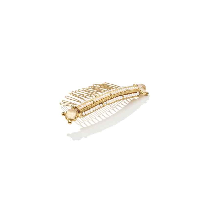 Venise comb Yellow Gold