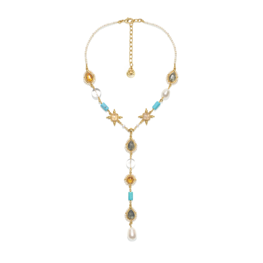 Venise long pendant necklace Yellow Gold