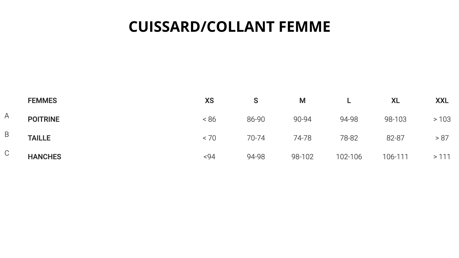 cuissard femme