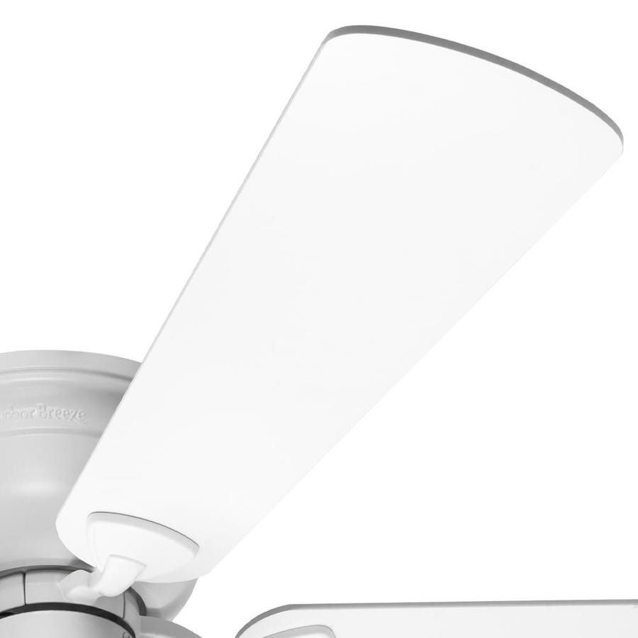Harbor Breeze Centreville 52-in White LED Indoor Flush Mount Ceiling F –  Arborb