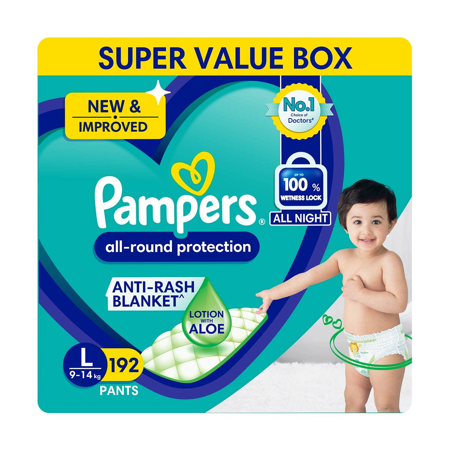 Pampers Baby Dry Diapers, Size 2-6, 192 ct.
