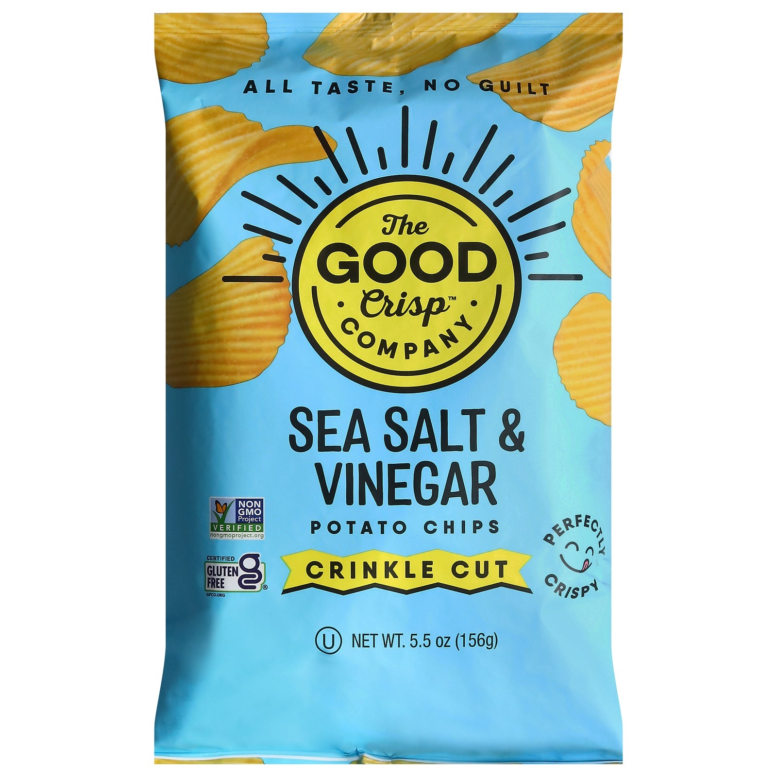 The Good Crisp Company - Pot Chp Crinkle Slt Vngr - Cs Of 12-5.5 Oz